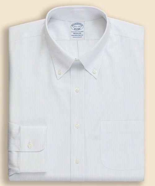Brooks Brothers / ブルックス ブラザーズ シャツ・ブラウス | ストレッチドビー　ピンストライプ　ドレスシャツ　Regular Fit（ホワイト）