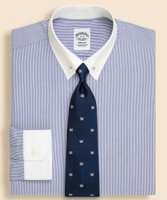 Brooks Brothers / ブルックス ブラザーズ シャツ・ブラウス | スーピマコットン　ブロードクロス　ピンストライプ　ピンホールカラー　クレリック　ドレスシャツ　Regular Fit
