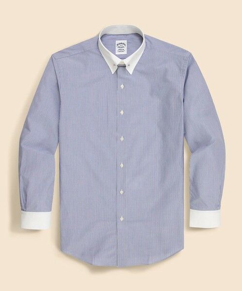 Brooks Brothers / ブルックス ブラザーズ シャツ・ブラウス | スーピマコットン　ブロードクロス　ピンストライプ　ピンホールカラー　クレリック　ドレスシャツ　Regular Fit | 詳細3
