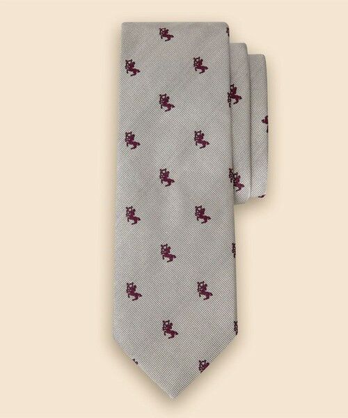 Brooks Brothers / ブルックス ブラザーズ ネクタイ | シルク　ゾディアック　ジャカードタイ（グレー）
