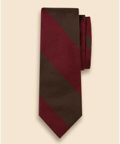 Brooks Brothers / ブルックス ブラザーズ ネクタイ | シルク　ラージダブルストライプ　レップタイ