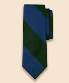Brooks Brothers / ブルックス ブラザーズ ネクタイ | シルク　ラージダブルストライプ　レップタイ