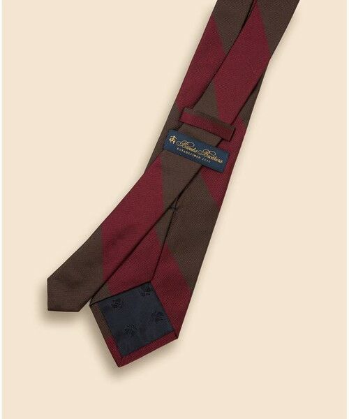 Brooks Brothers / ブルックス ブラザーズ ネクタイ | シルク　ラージダブルストライプ　レップタイ | 詳細1