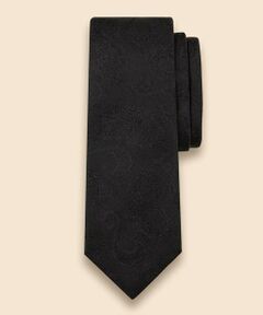 Brooks Brothers / ブルックス ブラザーズ ネクタイ | シルク　ブラックラージペイズリー　ジャカードタイ