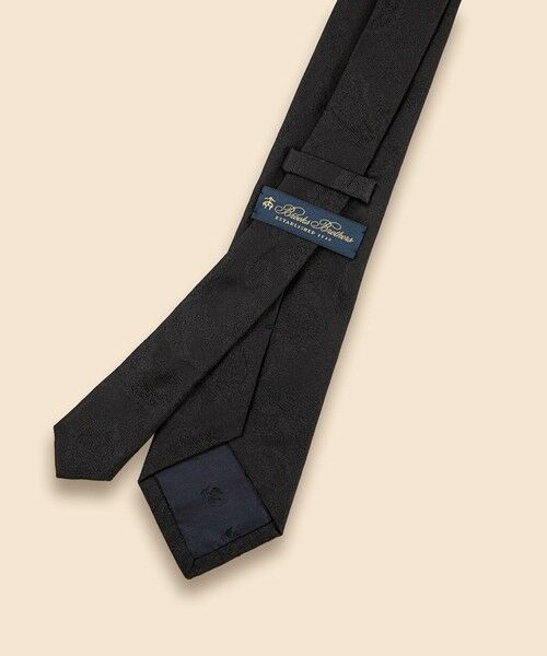 Brooks Brothers / ブルックス ブラザーズ ネクタイ | シルク　ブラックラージペイズリー　ジャカードタイ | 詳細1