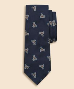Brooks Brothers / ブルックス ブラザーズ ネクタイ | シルク　ヘリンボーン　スモールペイズリーモチーフタイ