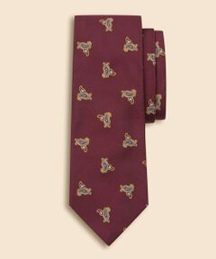 Brooks Brothers / ブルックス ブラザーズ ネクタイ | シルク　ヘリンボーン　スモールペイズリーモチーフタイ