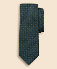 Brooks Brothers / ブルックス ブラザーズ ネクタイ | シルク　ジオメトリック　フラワーモチーフタイ