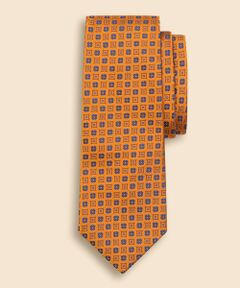 Brooks Brothers / ブルックス ブラザーズ ネクタイ | シルク　ジオメトリック　フラワーモチーフタイ