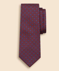 Brooks Brothers / ブルックス ブラザーズ ネクタイ | シルク　ジオメトリック　フラワーモチーフタイ