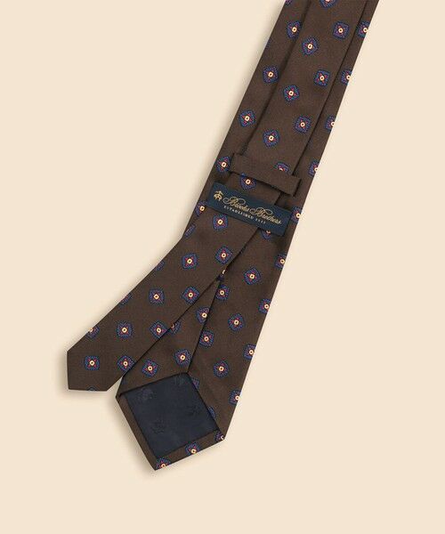 Brooks Brothers / ブルックス ブラザーズ ネクタイ | シルク　スクエア×メダリオンモチーフ　ジャカードタイ | 詳細1
