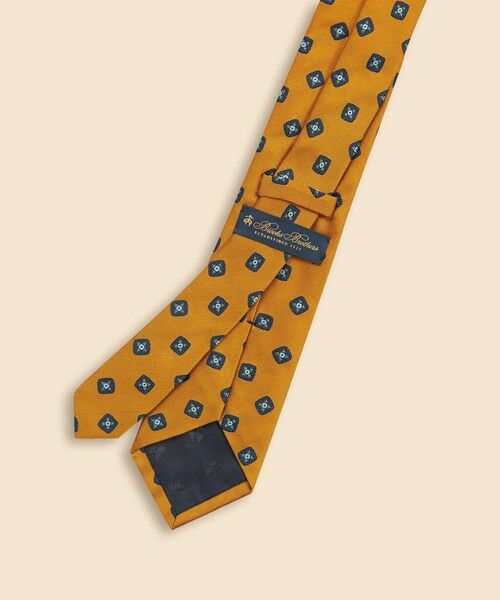 Brooks Brothers / ブルックス ブラザーズ ネクタイ | シルク　スクエア×メダリオンモチーフ　ジャカードタイ | 詳細3