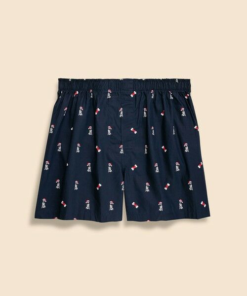 Brooks Brothers / ブルックス ブラザーズ トランクス | コットンブロードクロス ウィンターアニマルプリント ボクサーショーツ Traditional Fit(ネイビー)