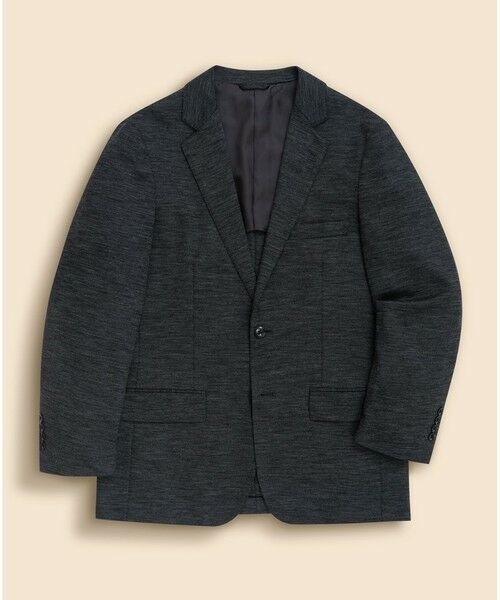 Brooks Brothers / ブルックス ブラザーズ テーラードジャケット | ウール／ポリエステル　モクロディ　ニット　バーズアイ　シングル２釦ジャケット　Classic（グレー）