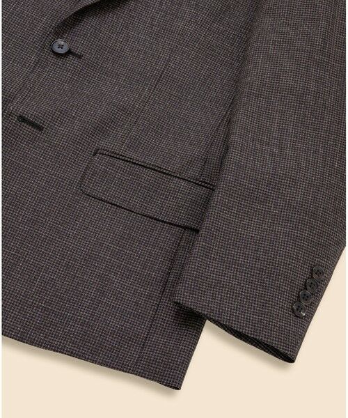 Brooks Brothers / ブルックス ブラザーズ テーラードジャケット | アメリカンメリノウールブレンド　ガンクラブチェック　シングル２釦　アンコンジャケット　Classic | 詳細2