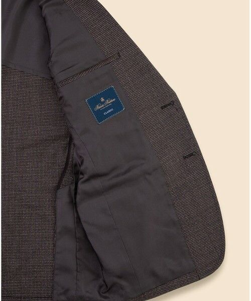 Brooks Brothers / ブルックス ブラザーズ テーラードジャケット | アメリカンメリノウールブレンド　ガンクラブチェック　シングル２釦　アンコンジャケット　Classic | 詳細5