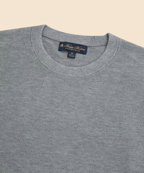 Brooks Brothers / ブルックス ブラザーズ ニット・セーター | スーピマコットン ピケ クルーネックセーター | 詳細2