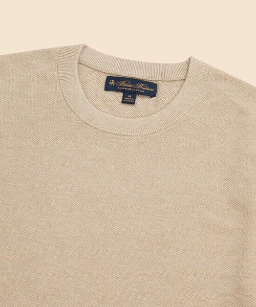 Brooks Brothers / ブルックス ブラザーズ ニット・セーター | スーピマコットン ピケ クルーネックセーター | 詳細5
