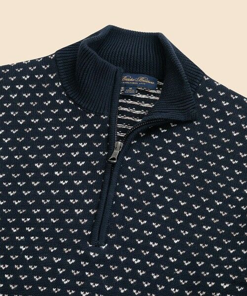 Brooks Brothers / ブルックス ブラザーズ ニット・セーター | コットン ドット ハーフジップ モックネックセーター | 詳細2