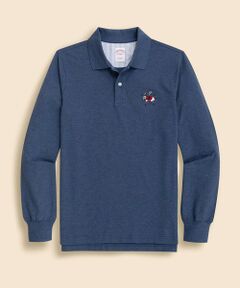 Brooks Brothers / ブルックス ブラザーズ ポロシャツ | スーピマコットン　ストレッチピケ　ヘンリーGF　ロングスリーブ　ポロシャツ