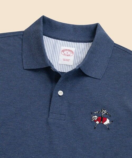 Brooks Brothers / ブルックス ブラザーズ ポロシャツ | スーピマコットン ストレッチピケ ヘンリーGF ロングスリーブ ポロシャツ | 詳細6