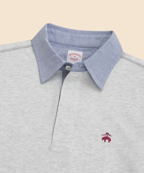 Brooks Brothers / ブルックス ブラザーズ ポロシャツ | コットンジャージー GFロゴ カンガルーポケット ラグビーシャツ | 詳細2