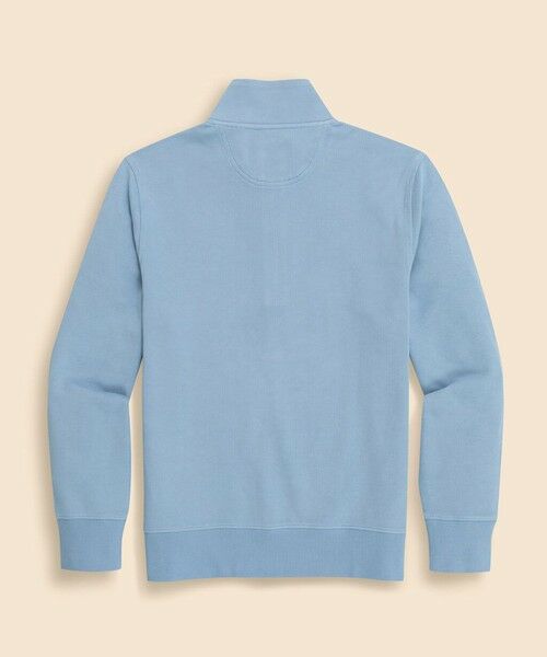 Brooks Brothers / ブルックス ブラザーズ スウェット | コットン フレンチリブ GFロゴ ハーフジップ モックネックプルオーバー | 詳細1