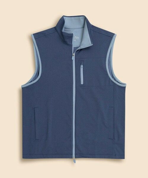 Brooks Brothers / ブルックス ブラザーズ ベスト | ◆オンラインストア限定◆ Performance Series ポリエステルブレンド ストレッチジャージー フルジップ モックネックベスト(インディゴブルー)