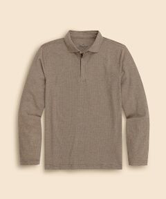 Brooks Brothers / ブルックス ブラザーズ ポロシャツ | ◆オンラインストア限定◆ Performance Series　コットンブレンド　ジップアップ　ロングスリーブ　ポロシャツ