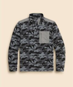 Brooks Brothers / ブルックス ブラザーズ スウェット | ◆オンラインストア限定◆ Performance Series　ポリエステルブレンド　ストレッチジャージー　カモ　ハーフジップ　モックネックプルオーバー