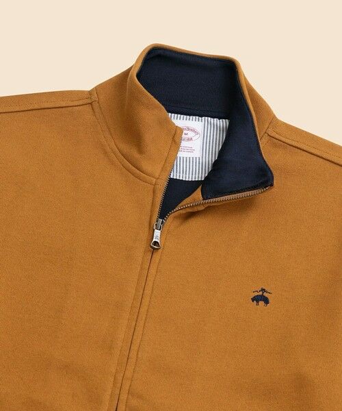 Brooks Brothers / ブルックス ブラザーズ スウェット | コットン/ポリエステル GFロゴ ダブルフェイス モックネック フルジップ | 詳細10