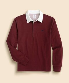 Brooks Brothers / ブルックス ブラザーズ ポロシャツ | コットンジャージー　GFロゴ　ソリッド　ラグビーシャツ