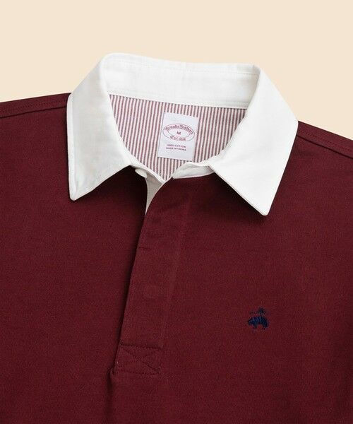 Brooks Brothers / ブルックス ブラザーズ ポロシャツ | コットンジャージー GFロゴ ソリッド ラグビーシャツ | 詳細10