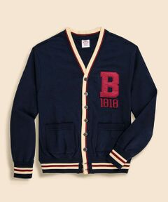 Brooks Brothers / ブルックス ブラザーズ スウェット | コットン　スウェット　Vネック　レタードカーディガン