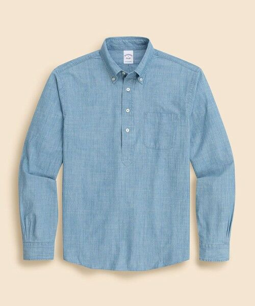 Brooks Brothers / ブルックス ブラザーズ シャツ・ブラウス | コットンシャンブレー プルオーバー フライデーシャツ(ブルー)