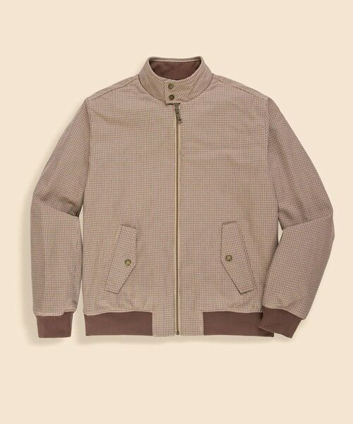 Brooks Brothers / ブルックス ブラザーズ ブルゾン | コットン ガンクラブチェック ボマージャケット(ブラウン)