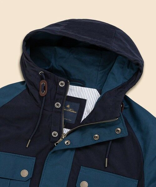 Brooks Brothers / ブルックス ブラザーズ その他アウター | コットン／ポリエステル　カラーブロック　フーデッド　ユーティリティジャケット | 詳細2