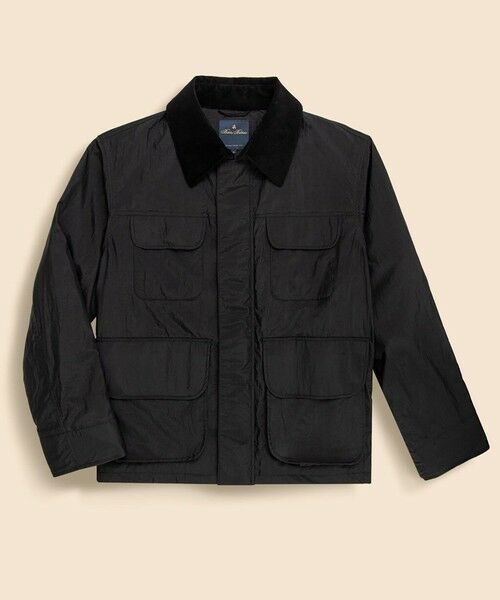 Brooks Brothers / ブルックス ブラザーズ その他アウター | ナイロン　コーデュロイカラー　ウィンドブレーカー（ブラック）