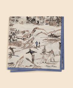 Brooks Brothers / ブルックス ブラザーズ ハンカチ | コットン　スノーシーンプリント　ハンカチ