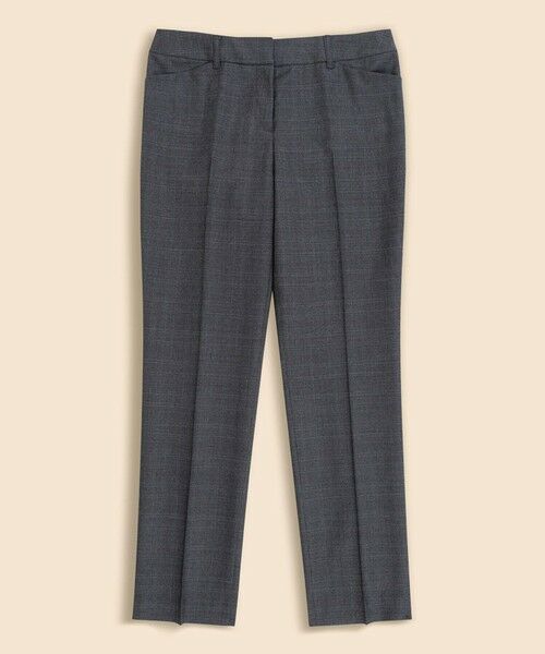 Brooks Brothers / ブルックス ブラザーズ スラックス・ドレスパンツ | ウール　グレンチェック　クロップド　ドレスパンツ（グレー）