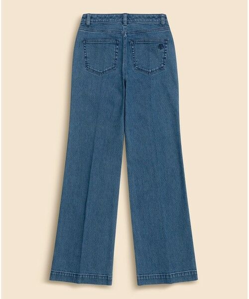 Brooks Brothers / ブルックス ブラザーズ デニムパンツ | コットン　ピンタック　セミフレアレッグ　デニムパンツ | 詳細1