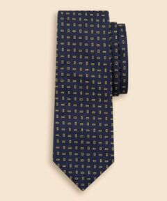 Brooks Brothers / ブルックス ブラザーズ ネクタイ | シルク　レクタングルモチーフ　ジャカードタイ