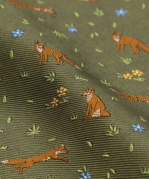 Brooks Brothers / ブルックス ブラザーズ ネクタイ | シルク　フォックス＆フラワーモチーフ　ジャカードタイ | 詳細2