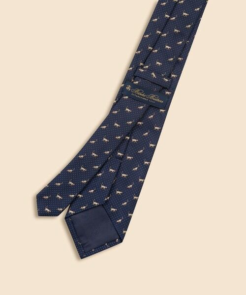 Brooks Brothers / ブルックス ブラザーズ ネクタイ | シルク　キャット×ドットモチーフ　ジャカードタイ | 詳細1
