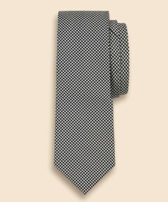 Brooks Brothers / ブルックス ブラザーズ ネクタイ | シルク　マイクロハウンドトゥース　ジャカードタイ