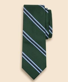 Brooks Brothers / ブルックス ブラザーズ ネクタイ | シルク／コットン　メランジ　BB#2ストライプ　レップタイ