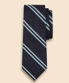 Brooks Brothers / ブルックス ブラザーズ ネクタイ | シルク／コットン　メランジ　BB#2ストライプ　レップタイ