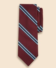 Brooks Brothers / ブルックス ブラザーズ ネクタイ | シルク／コットン　メランジ　BB#2ストライプ　レップタイ