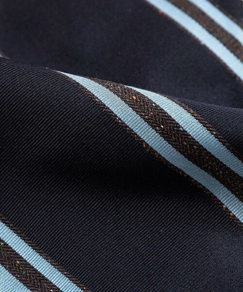 Brooks Brothers / ブルックス ブラザーズ ネクタイ | シルク／コットン　メランジ　BB#2ストライプ　レップタイ | 詳細4
