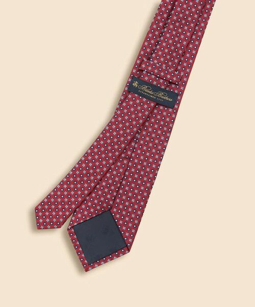 Brooks Brothers / ブルックス ブラザーズ ネクタイ | シルク　フローラルスクエア　ジャカードタイ | 詳細3